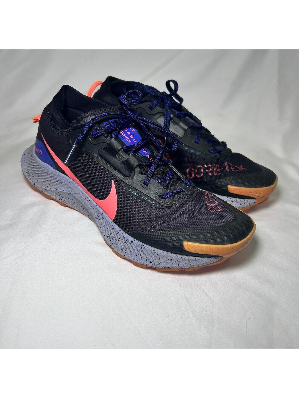 Nike Pegasus Trail 3 GTX Womens Size 9.5 Trail Running Shoes Black DC8794-002